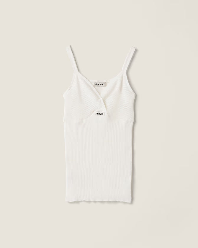 Cotton mesh top