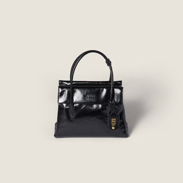 Solitaire bag in shiny leather