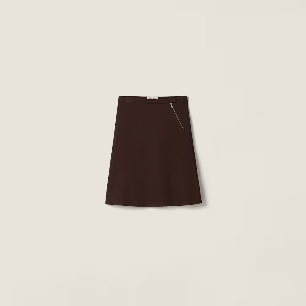 Knitted mesh skirt