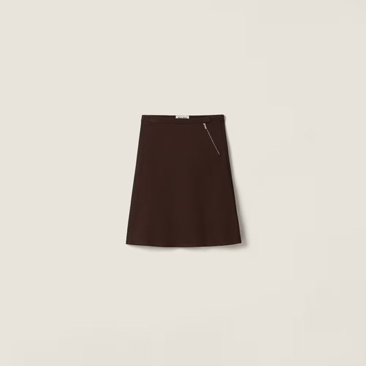 Knitted mesh skirt