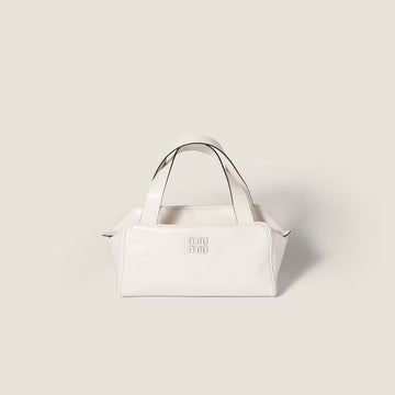 Leather top handle bag