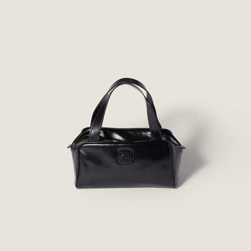 Leather top handle bag