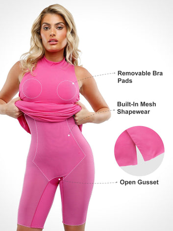 The Shapewear Dress Mock Neck Modal Maxi