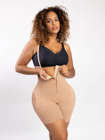 The Shapewear Bodysuit Latex Tummy Control Mesh Butt Lifter