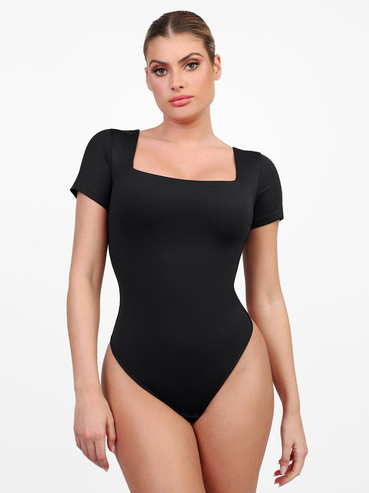 The Shapewear Bodysuits Square Neck Thong